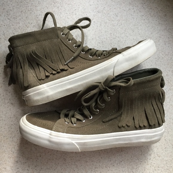 vans fringe high tops